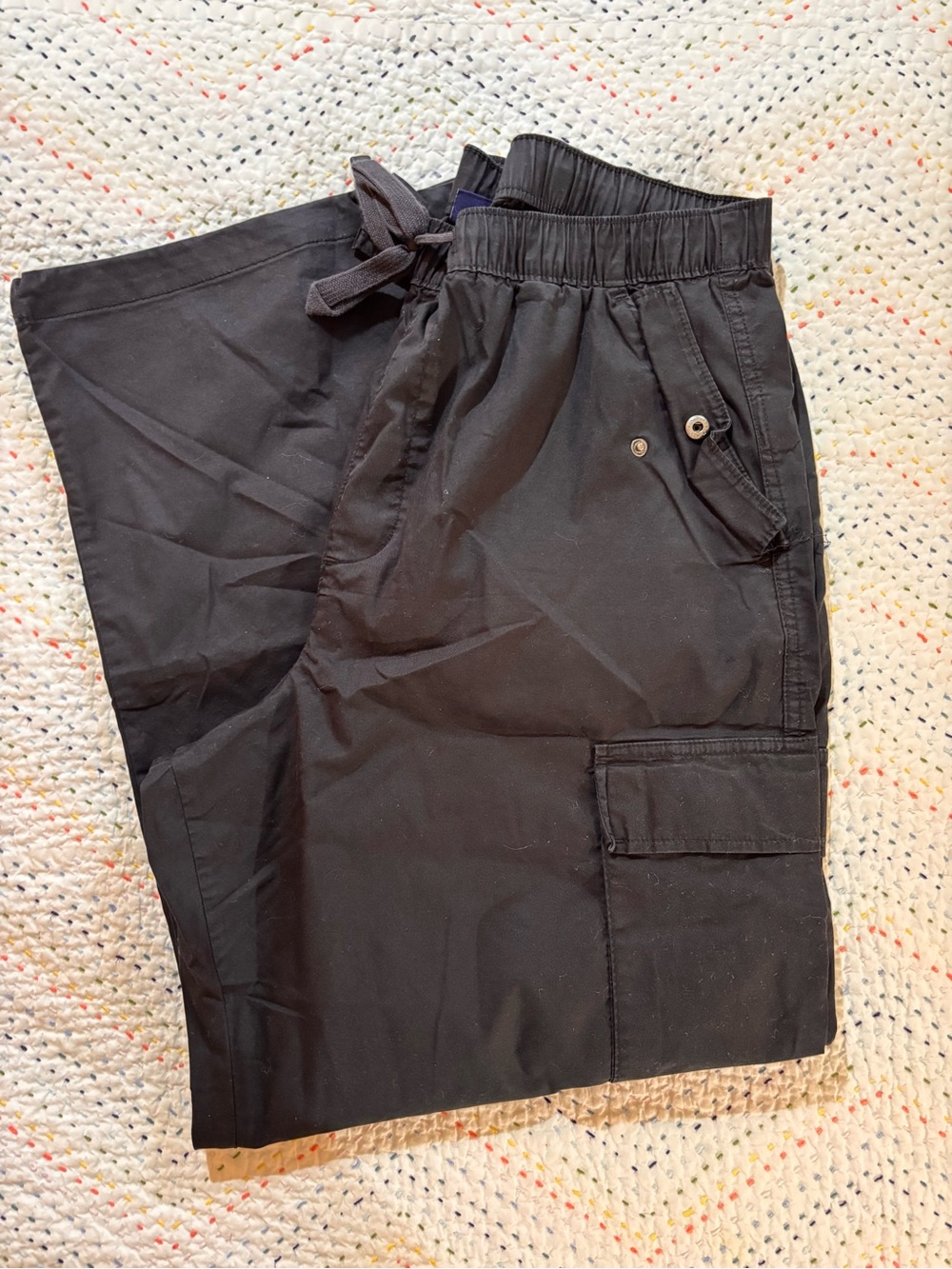 GAP Black Men's Cargo Pants with Elastic Waist